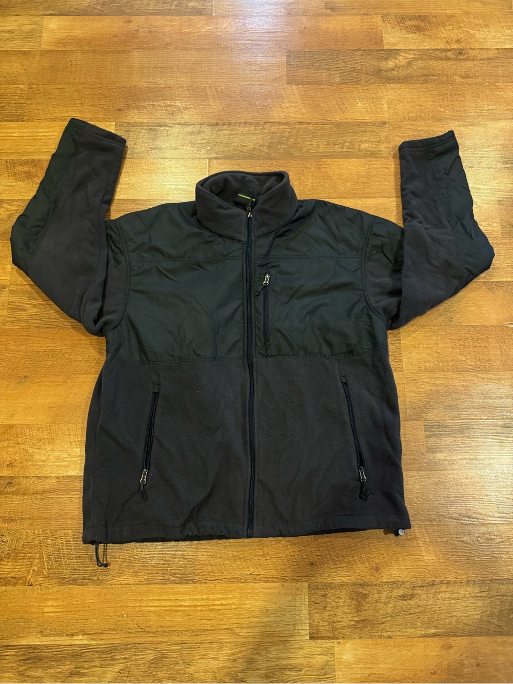 Men's Black Full-Zip Fleece Jacket